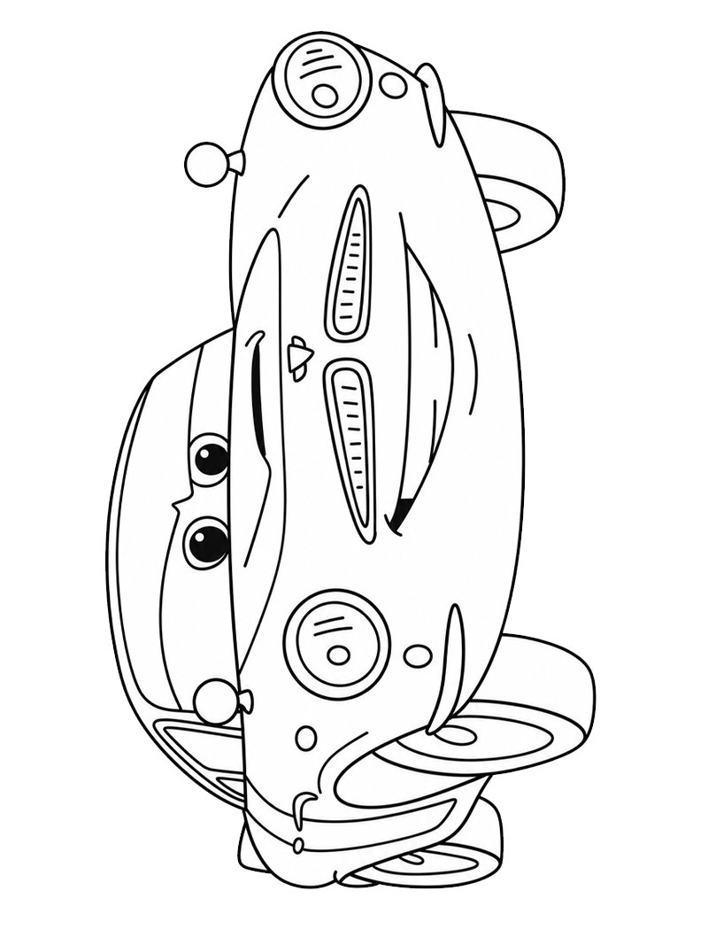 Finn McMissile (Cars 2) kleurplaat Finn McMissile (Cars 2) kleurplaat