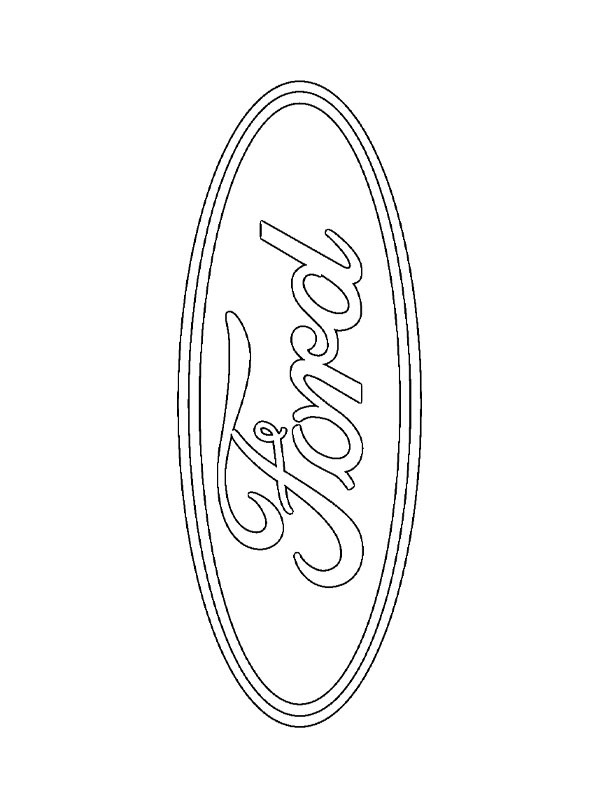 Ford logo Kleurplaat