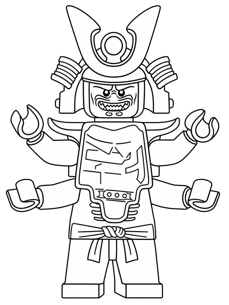 Garmadon (Ninjago) kleurplaat