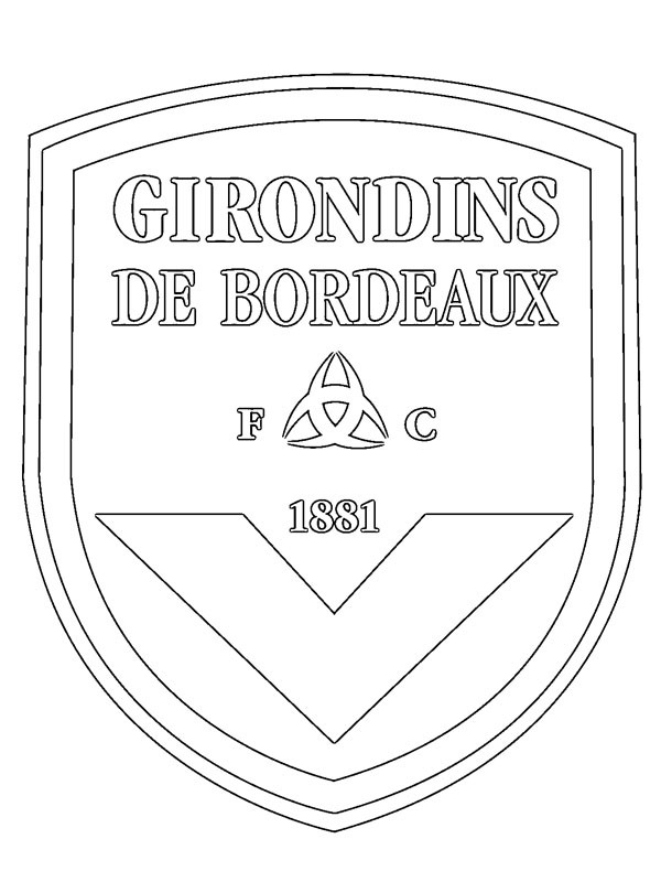 Girondins de Bordeaux Kleurplaat