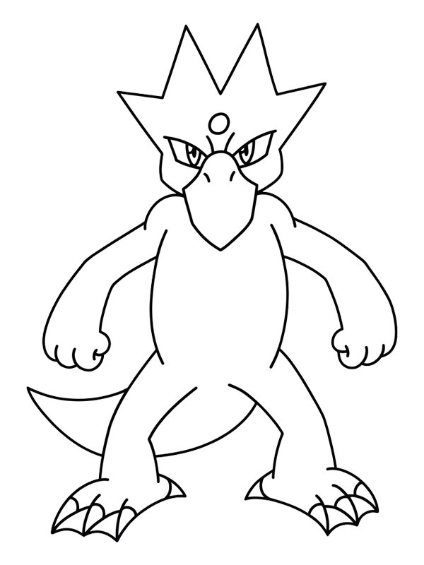 Golduck (Pok&eacute;mon) kleurplaat