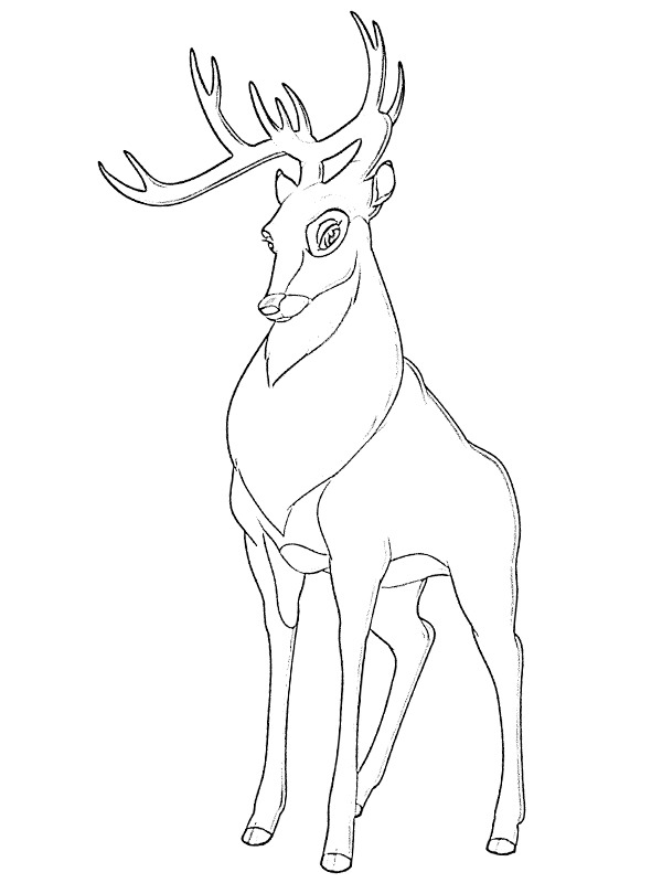 Grote Prins (Bambi) Kleurplaat