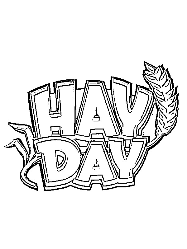 Hay Day logo Kleurplaat