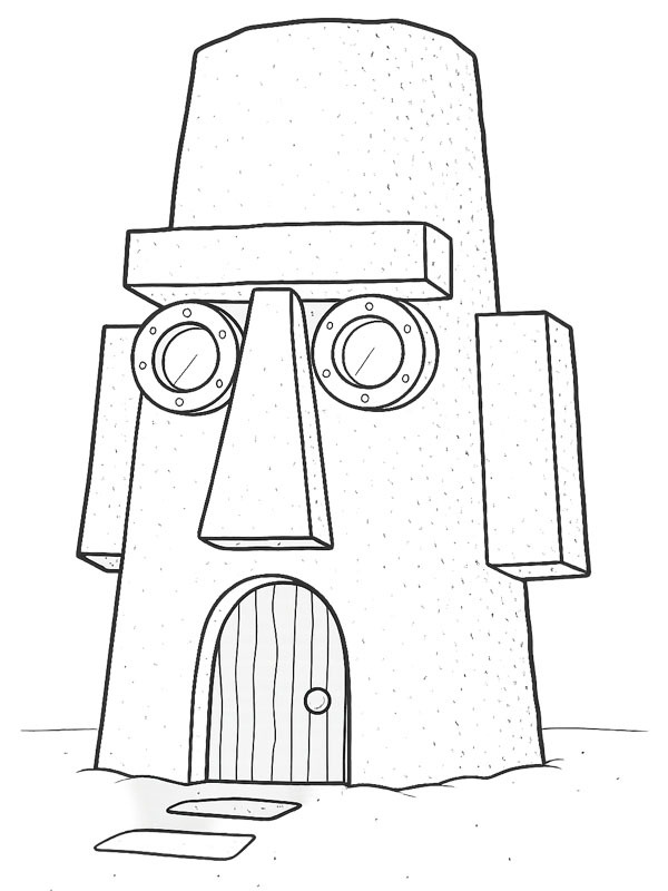 Huis van Octopus Octo Tentakel kleurplaat Huis van Octopus Octo Tentakel kleurplaat