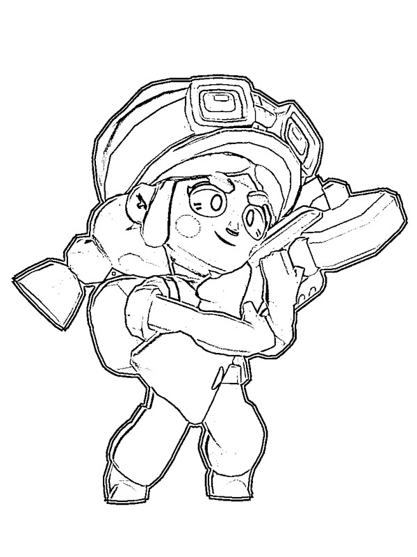 pam brawl stars colorear