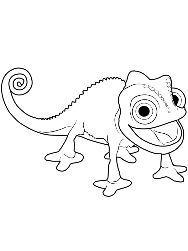 Kameleon Pascal Kleurplaat