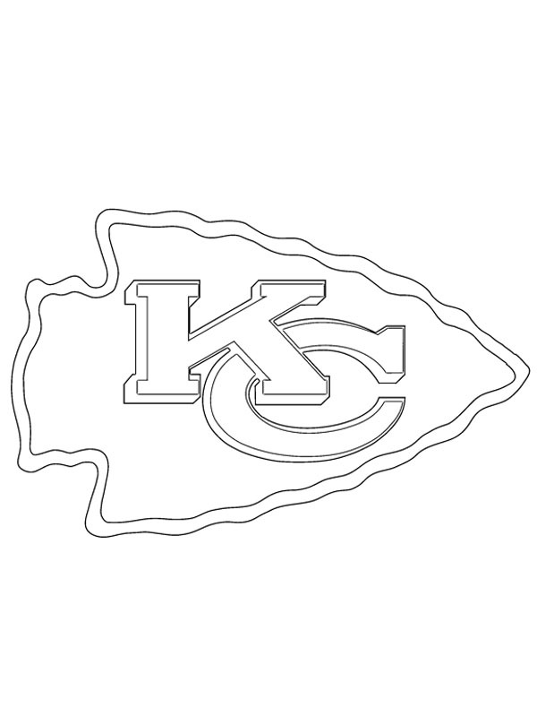 Kansas City Chiefs kleurplaat Kansas City Chiefs kleurplaat