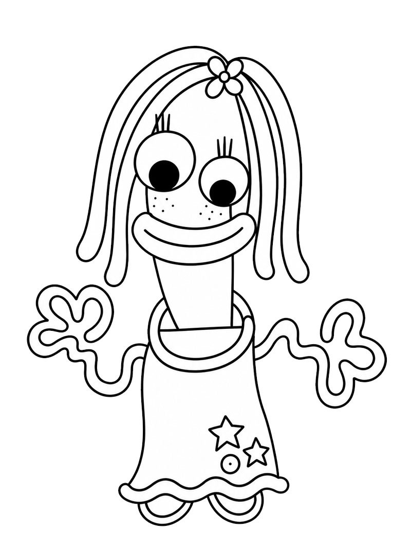 Karen Beverly (Toy Story) kleurplaat Karen Beverly (Toy Story) kleurplaat