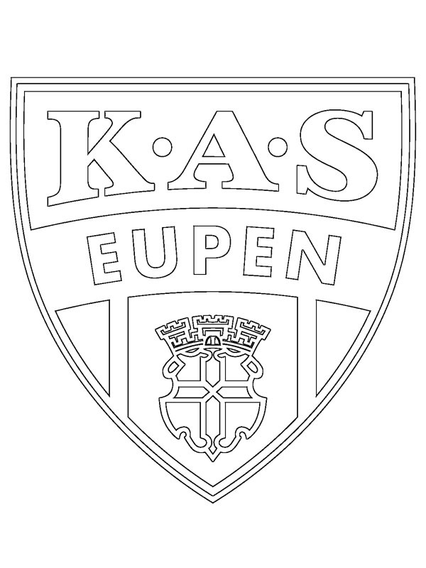 KAS Eupen kleurplaat KAS Eupen kleurplaat