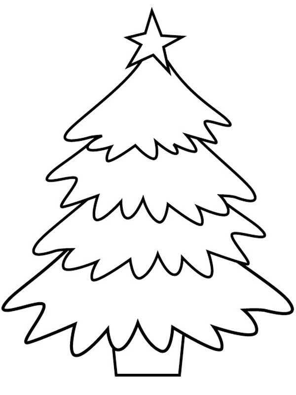 Kerstboom Kleurplaat Kerstboom Kleurplaat