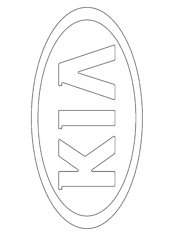 Kia logo Kleurplaat