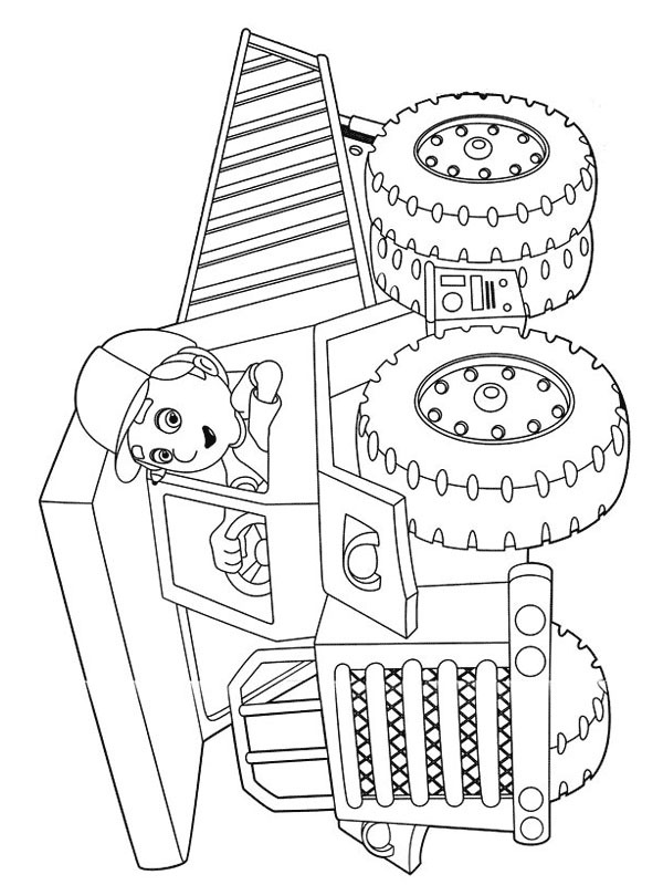 Kiepwagen kleurplaat Kiepwagen kleurplaat