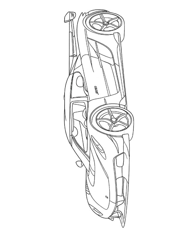 Koenigsegg Jesko Attack kleurplaat Koenigsegg Jesko Attack kleurplaat