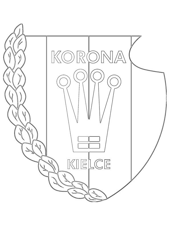 Korona Kielce Kleurplaat