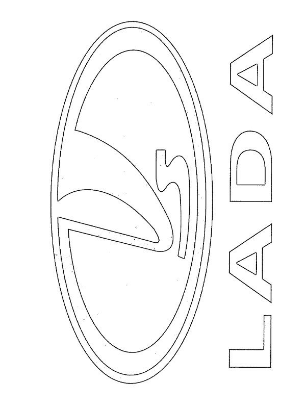 Lada logo Kleurplaat