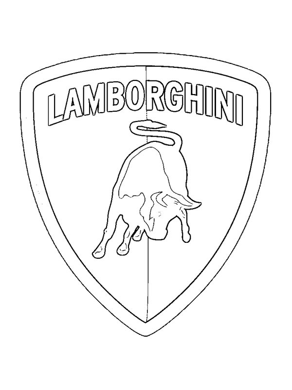 Lamborghini logo Kleurplaat