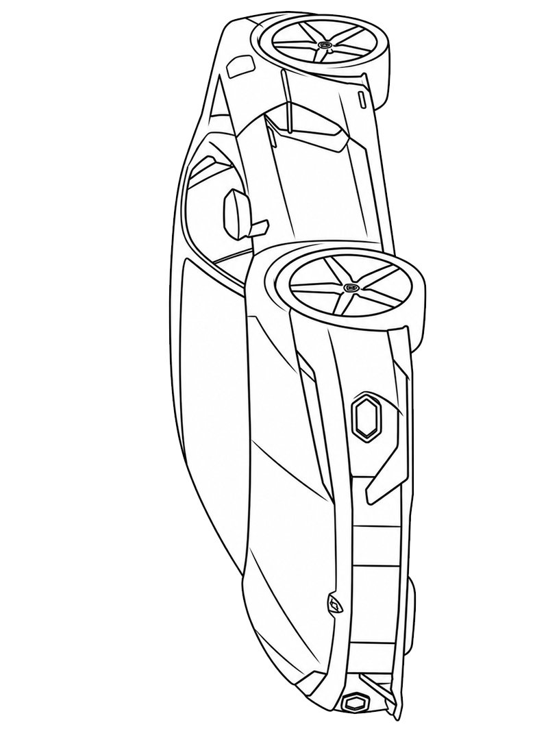 Lamborghini Temerario kleurplaat