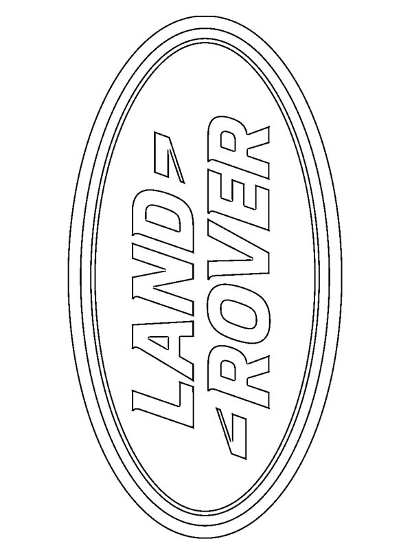 Land Rover logo Kleurplaat