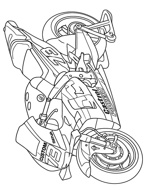LCR Honda MotoGP motor kleurplaat LCR Honda MotoGP motor kleurplaat