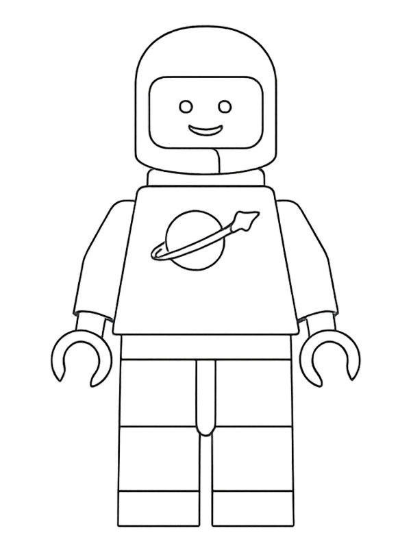 LEGO astronaut kleurplaat LEGO astronaut kleurplaat