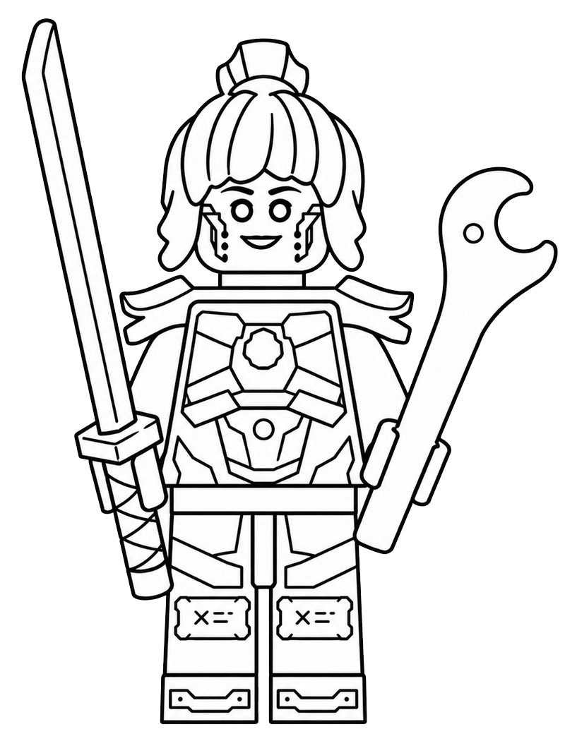 LEGO Ninjago P.I.X.A.L. kleurplaat LEGO Ninjago P.I.X.A.L. kleurplaat