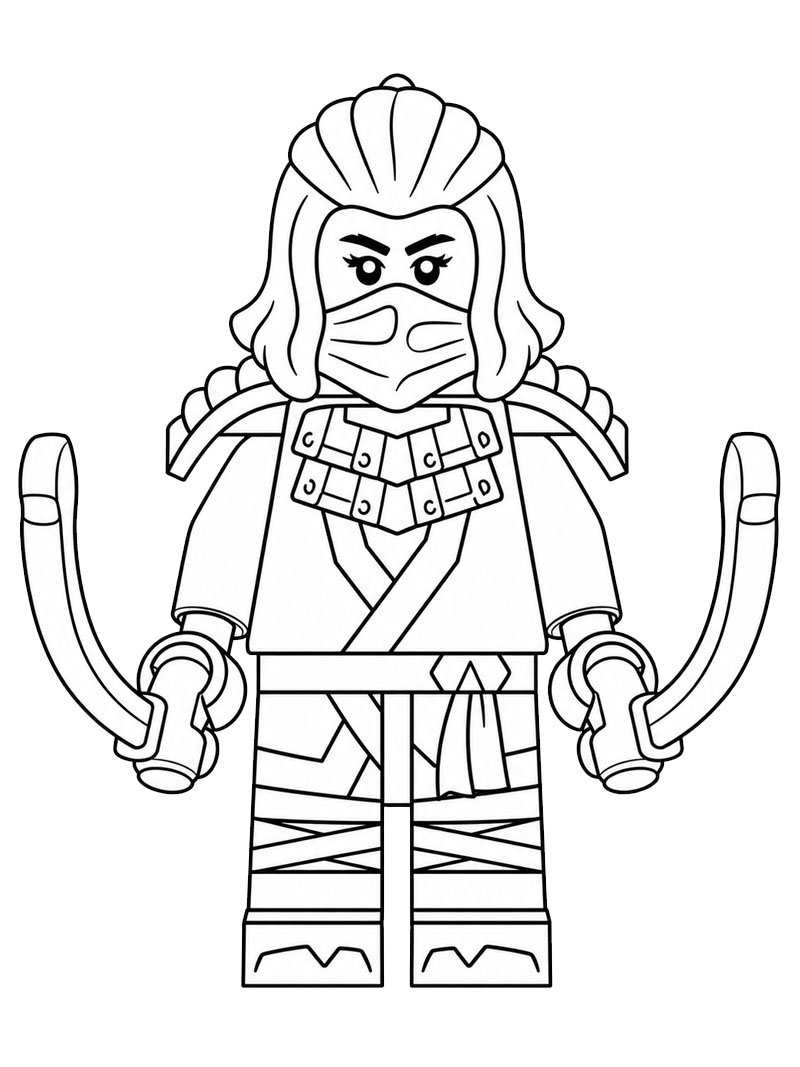 LEGO Ninjago Wyldfyre kleurplaat LEGO Ninjago Wyldfyre kleurplaat