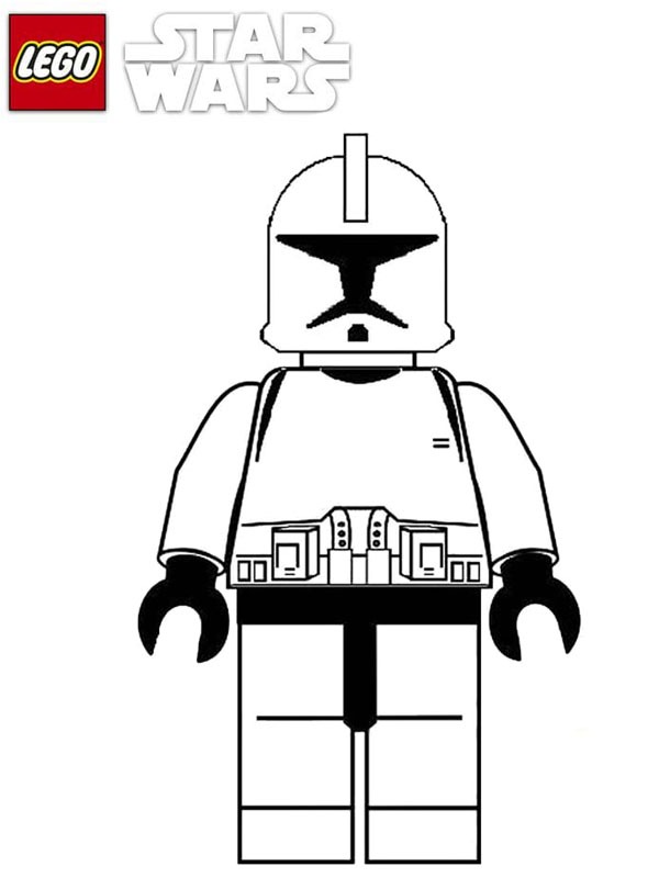 Lego Star Wars Stormtrooper Kleurplaat