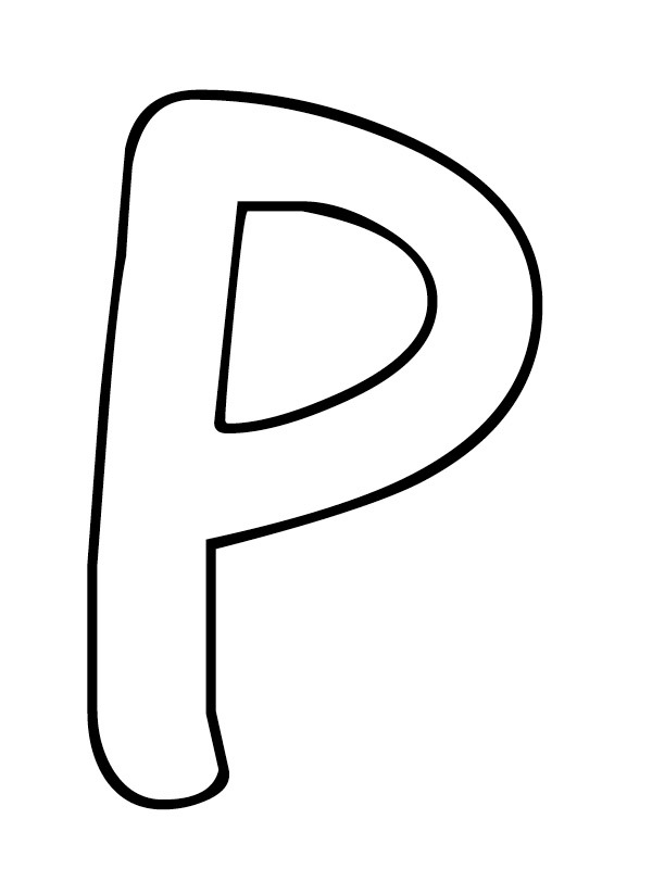 Letter P Kleurplaat