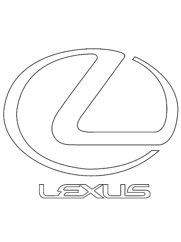 Lexus logo Kleurplaat