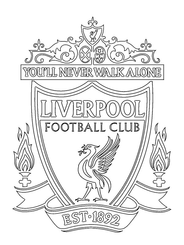 Liverpool FC Kleurplaat