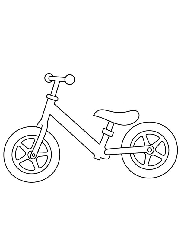 Loopfiets kleurplaat Loopfiets kleurplaat