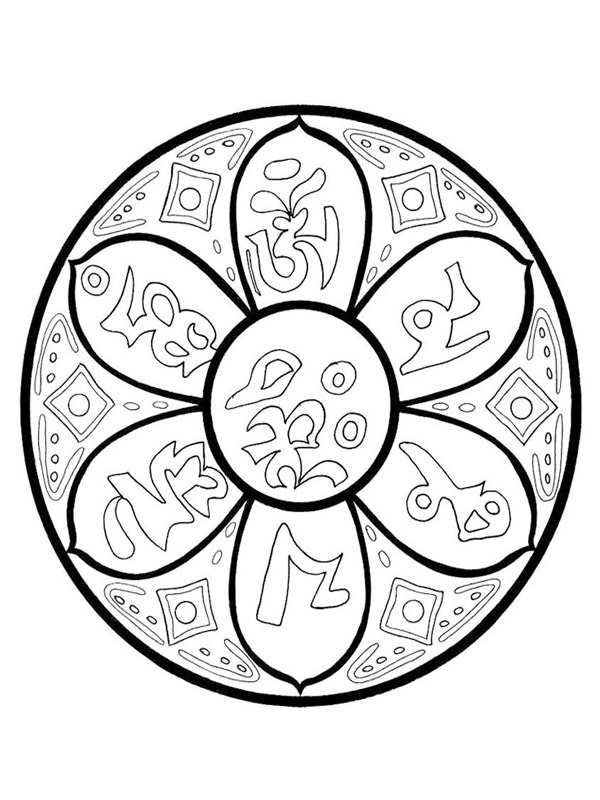 lotusbloem mandala kleurplaat lotusbloem mandala kleurplaat