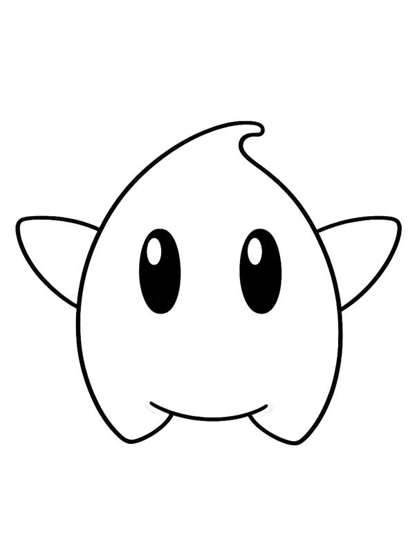 Luma (Super Mario Galaxy) kleurplaat
