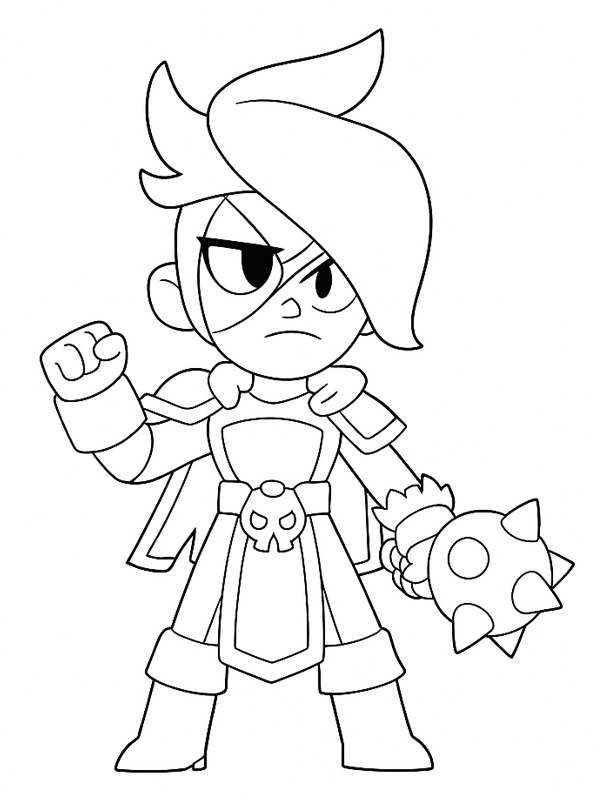 Lumi Brawl Stars kleurplaat Lumi Brawl Stars kleurplaat