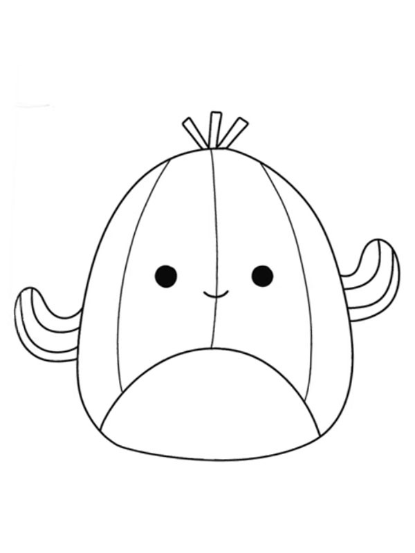Marcellus Squishmallows kleurplaat Marcellus Squishmallows kleurplaat