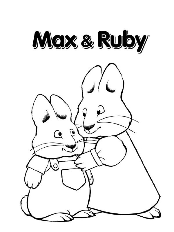 Max en Ruby Kleurplaat