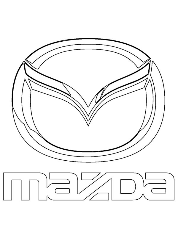 Mazda logo Kleurplaat