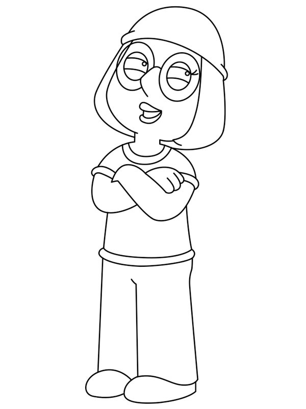Meg Griffin kleurplaat Meg Griffin kleurplaat