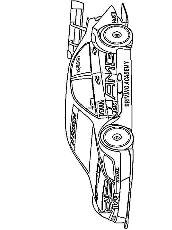 Mercedes Benz DTM Kleurplaat