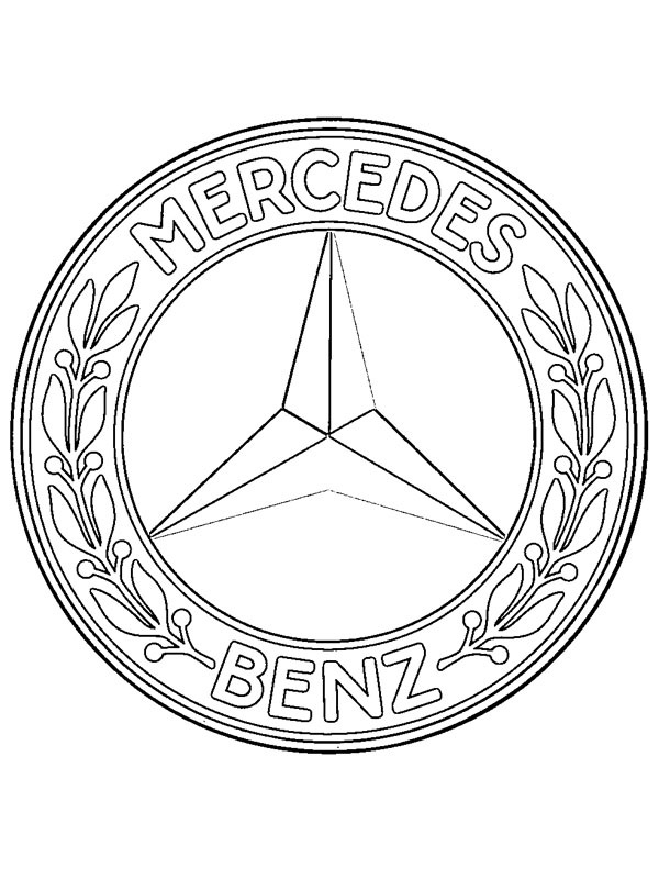 Mercedes-Benz logo Kleurplaat