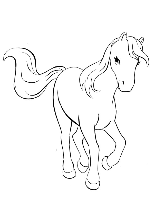 Mia's paard Bella Kleurplaat