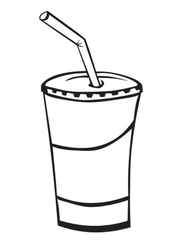 milkshake Kleurplaat