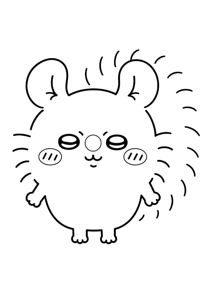 Momonga (Chiikawa) kleurplaat Momonga (Chiikawa) kleurplaat