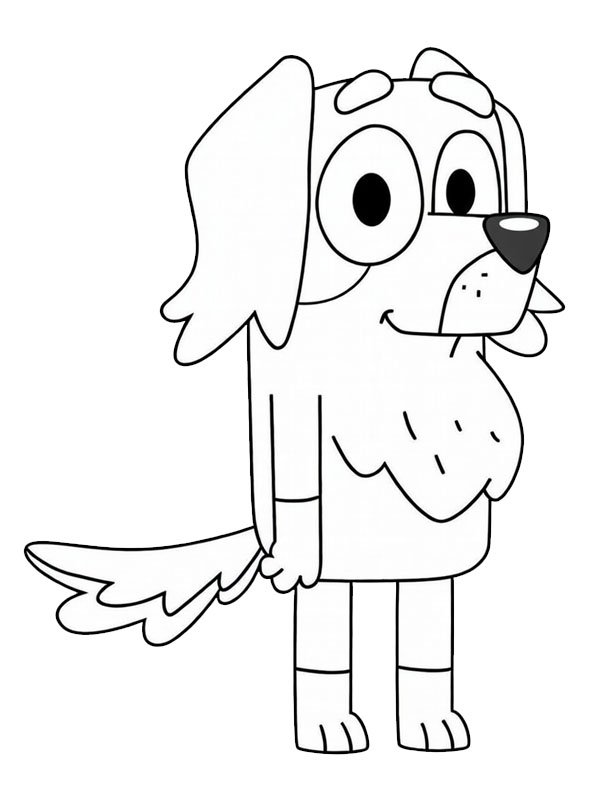 Mrs. Retriever kleurplaat