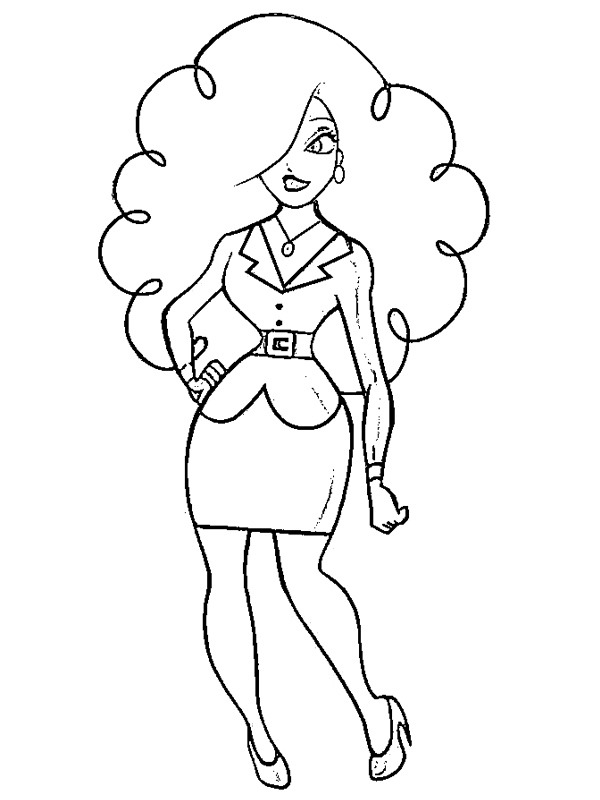 Ms. Sarah Bellum Kleurplaat Ms. Sarah Bellum Kleurplaat