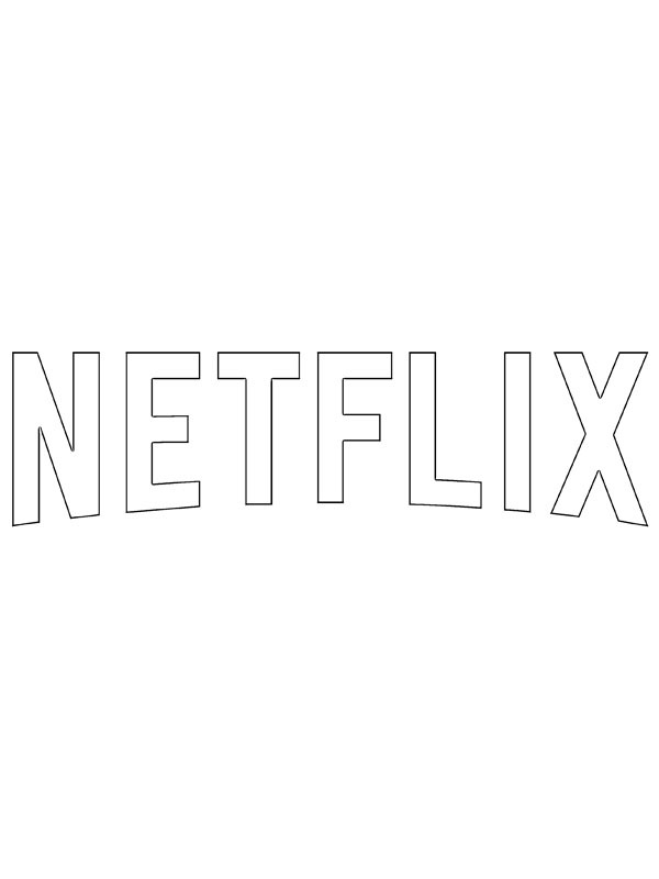 Netflix logo Kleurplaat