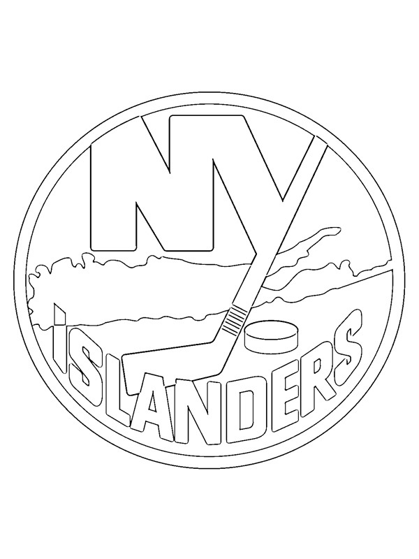 New York Islanders Kleurplaat