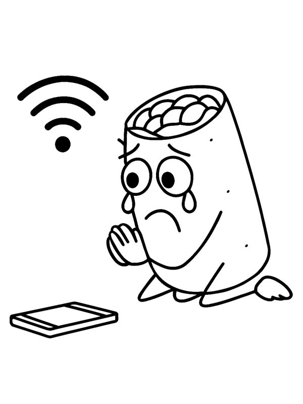 Nooo My Hotspot kleurplaat Nooo My Hotspot kleurplaat