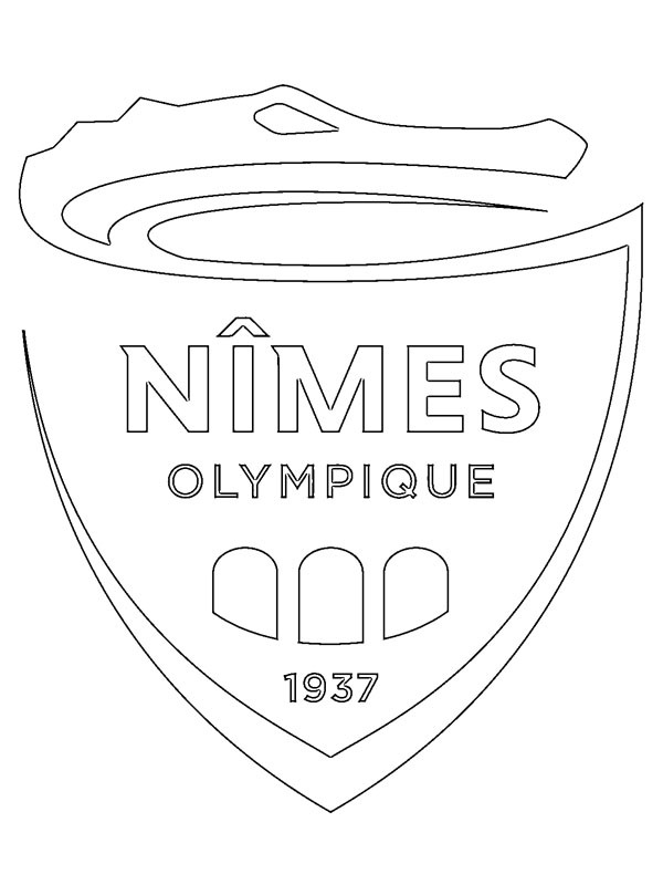Nîmes Olympique Kleurplaat
