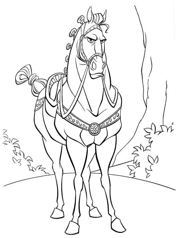 Paard Maximus Kleurplaat